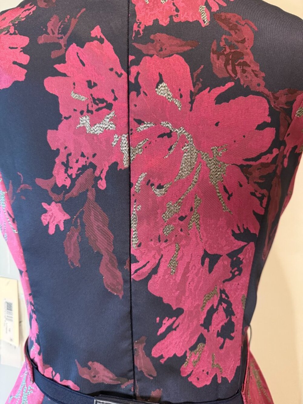 NWT Eliza J high-low floral gown with embellished belt and pockets, size 10 - Picture 6 of 10